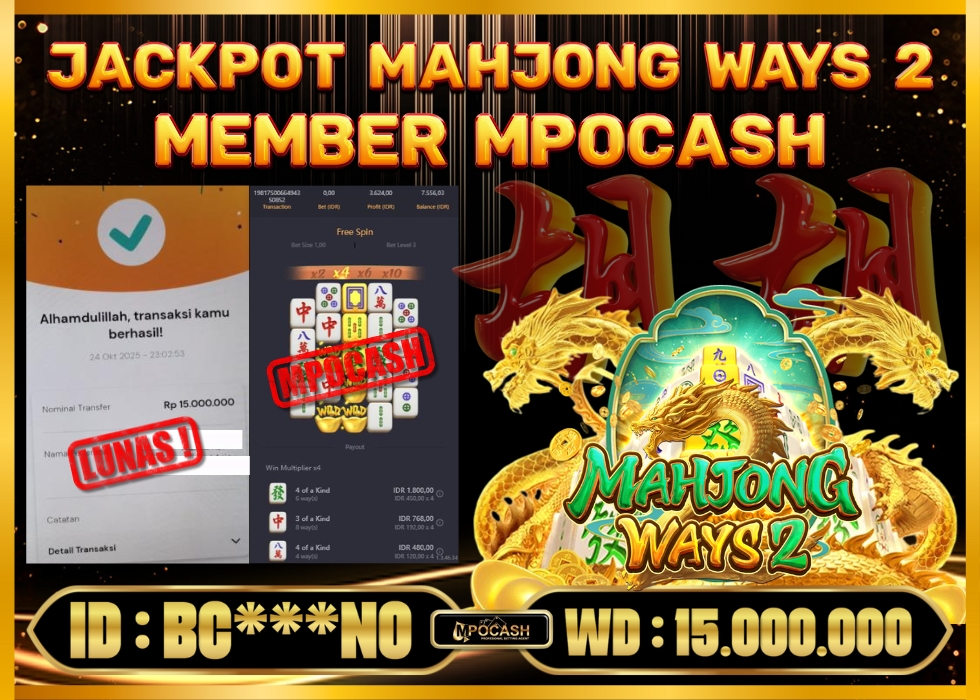 MPOCASH JACKPOT MAHJONG WAYS 2